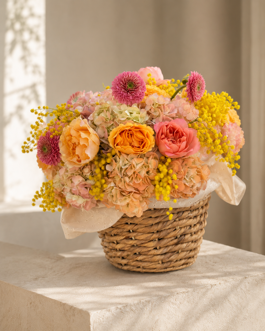 Flowers in Baskets & Boxes